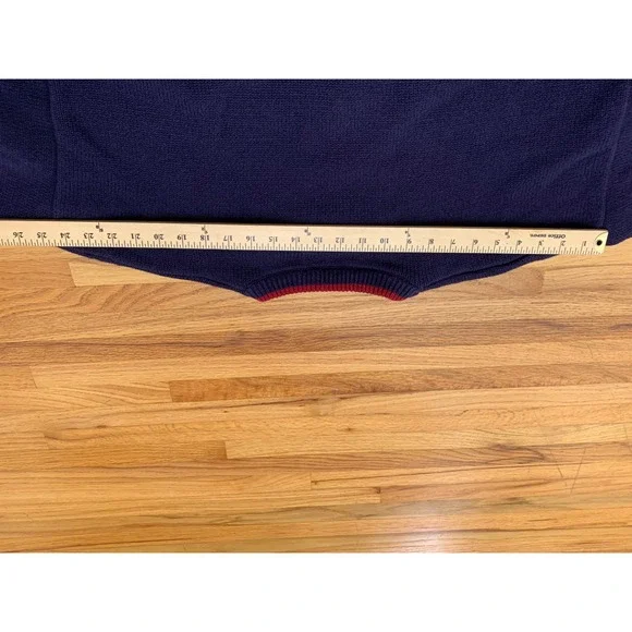 Vintage Stoneham Sportswear Navy Cotton Knit Sweater Native American Vintage XL